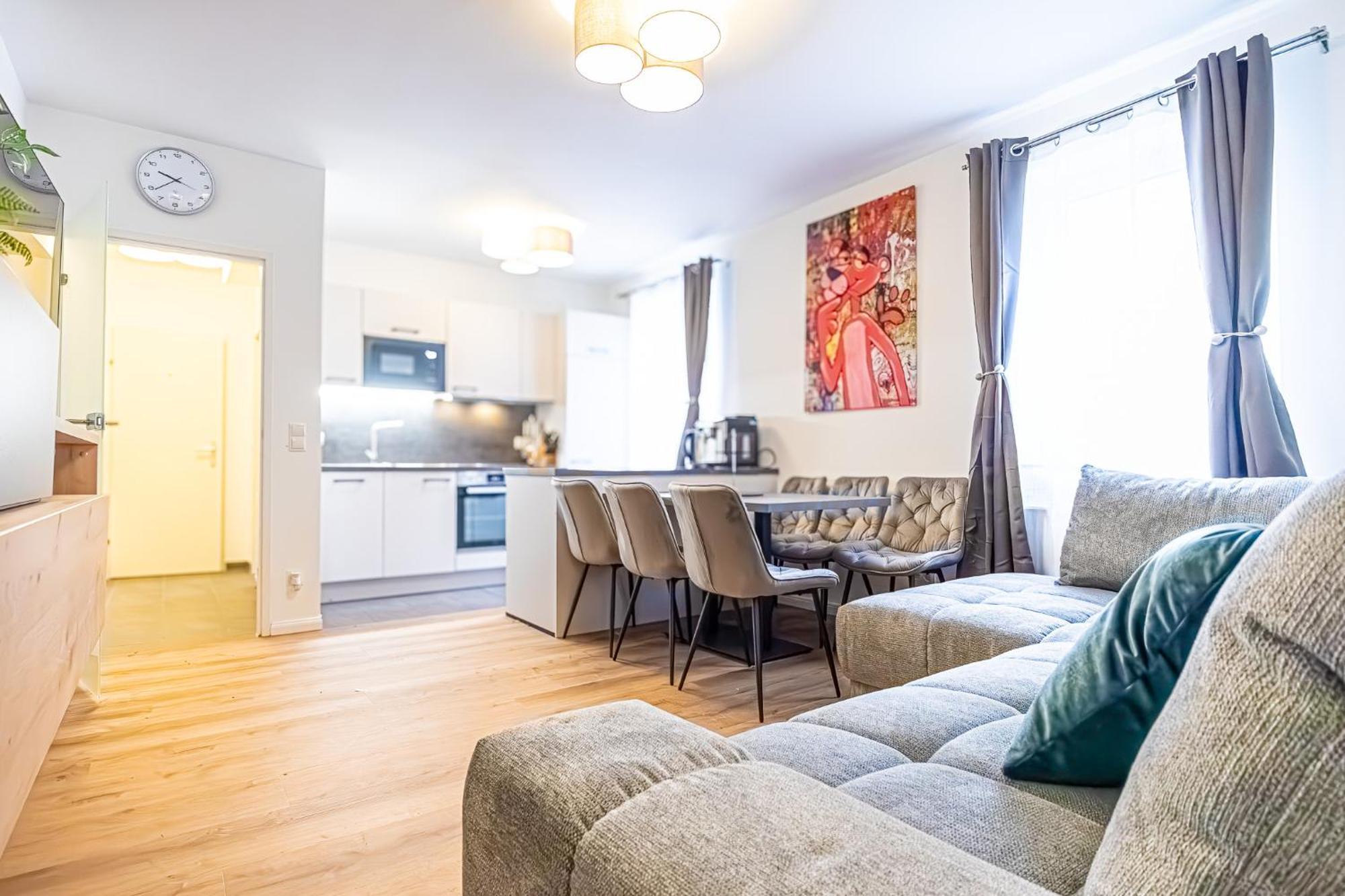 Charming 1Br And 1Lr Apt Modern Design Donaustadt Viena Exterior foto