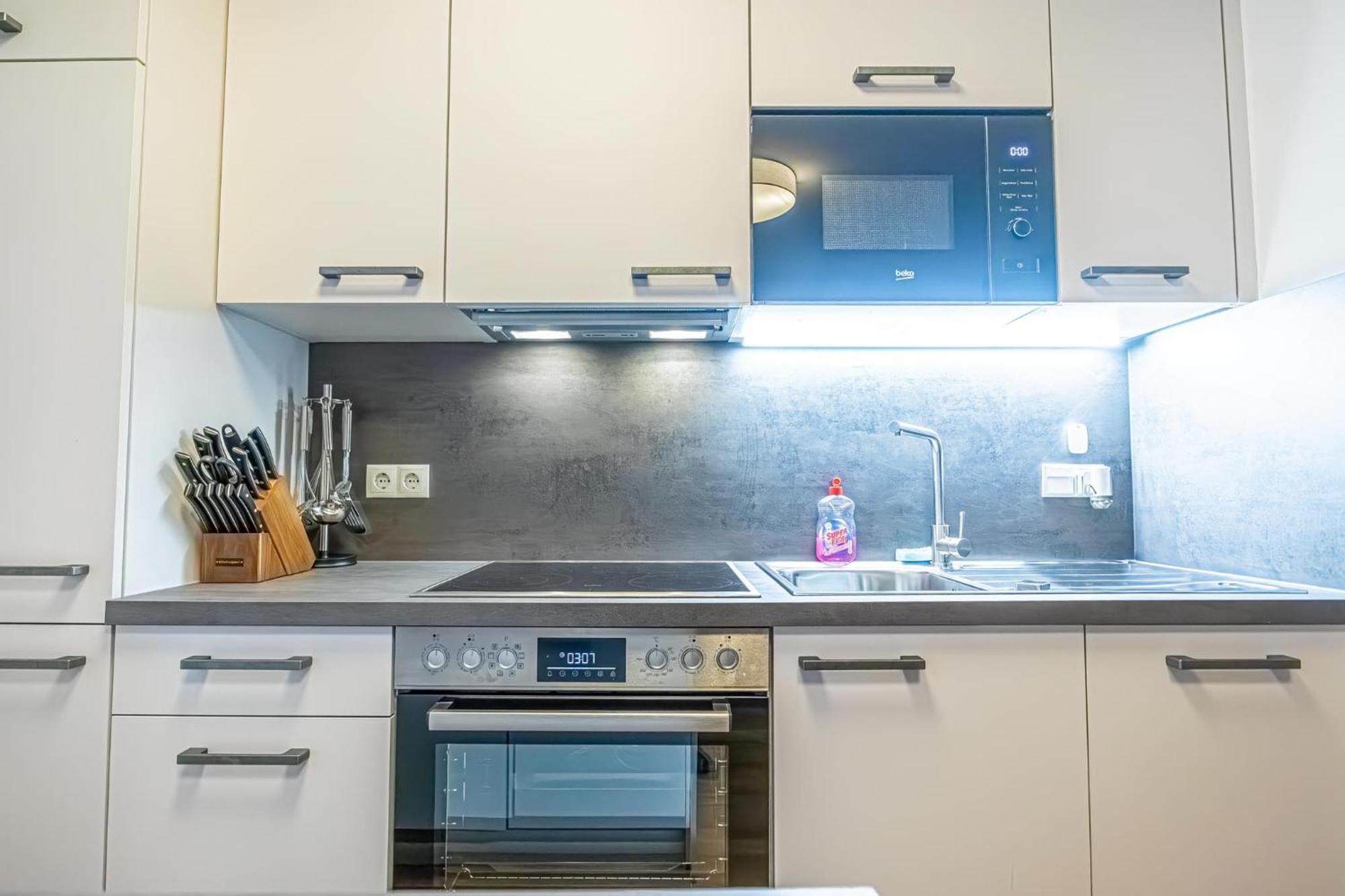 Charming 1Br And 1Lr Apt Modern Design Donaustadt Viena Exterior foto